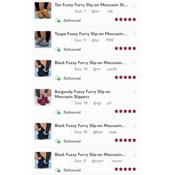 Burgundy Fuzzy Furry Slip-on Moccasin Slippers - Picture 11 of 12